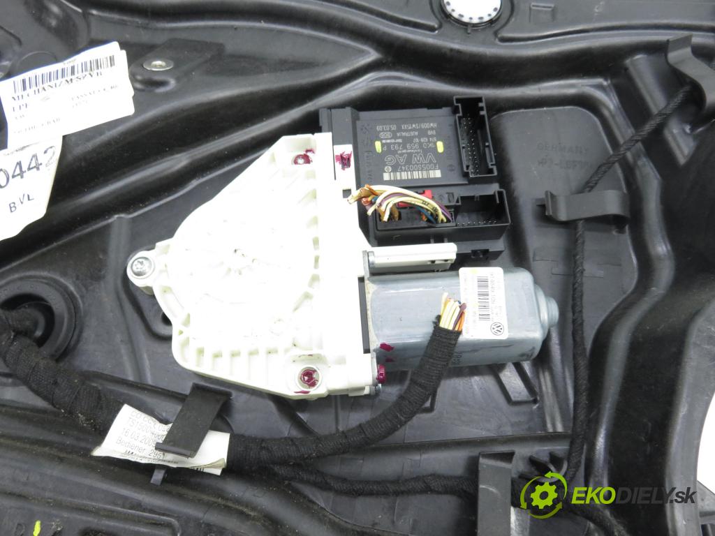 VW PASSAT CC B6 (357) FASTBACK 2009 103,00 2.0 TDI - CBAB 1968,00 mechanismus oken 3C8837755D ; 1K0959793P ; 1T0959701L