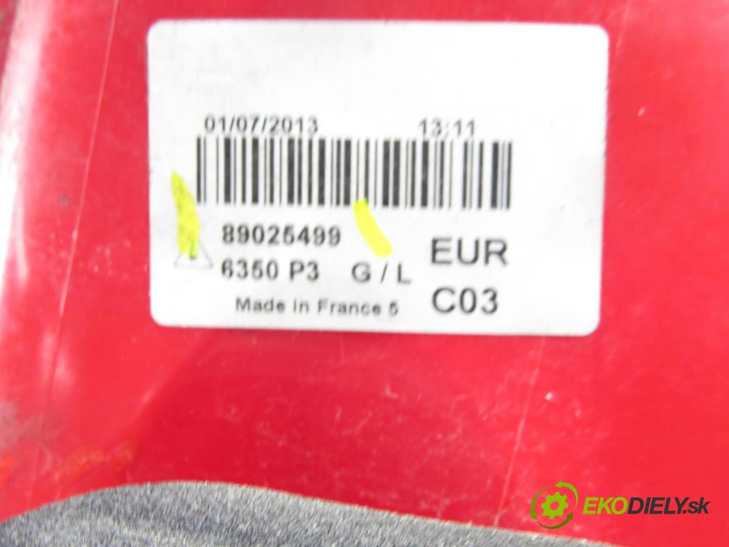 PEUGEOT 307 (3A/C) HB 2002 100,00 2.0 16V - RFN (EW10J4) 1997,00 Svetlo ľavé zadné 89025499