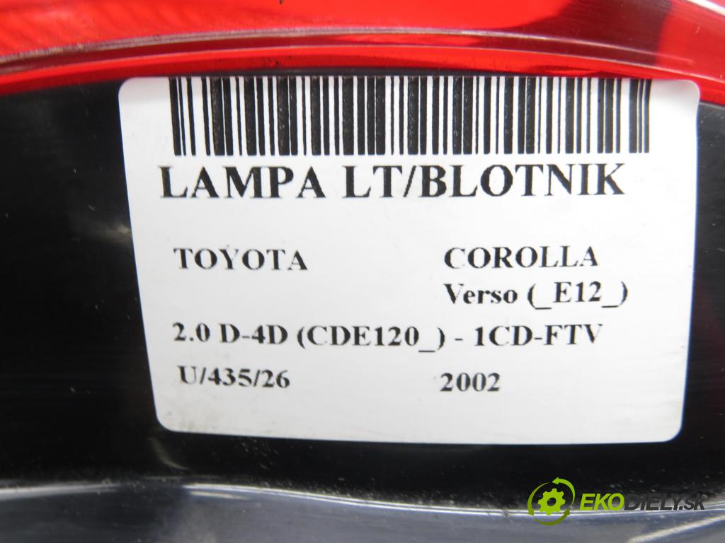 TOYOTA COROLLA Verso (_E12_) MINIVAN 2002 66,00 2.0 D-4D (CDE120_) - 1CD-FTV 1995,00 Svetlo ľavé zadné