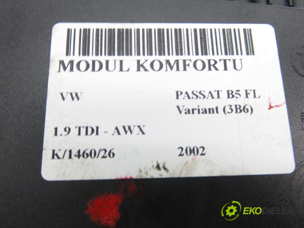 VW PASSAT B5.5 Variant (3B6) KOMBI 2002 96,00 1.9 TDI - AWX 1896,00 MODUL komfortu 1C0959799B