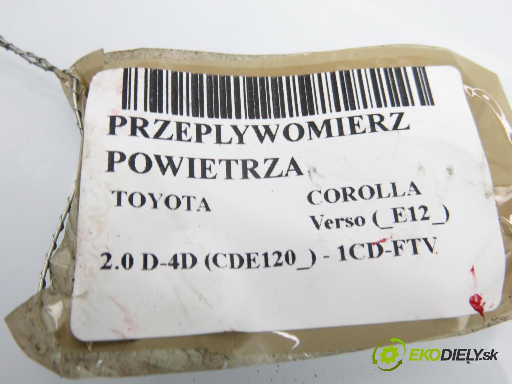 TOYOTA COROLLA Verso (_E12_) MINIVAN 2002 66,00 2.0 D-4D (CDE120_) - 1CD-FTV 1995,00 váha vzduchu vzduchu 2220427010 ; AFH70M23