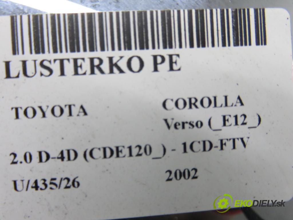 TOYOTA COROLLA Verso (_E12_) MINIVAN 2002 66,00 2.0 D-4D (CDE120_) - 1CD-FTV 1995,00 zpětné zrcátko