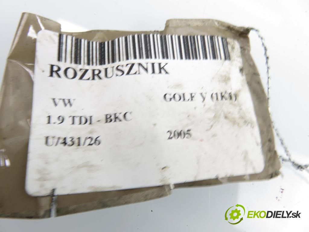 VW GOLF V (1K1) HB 2005 77,00 1.9 TDI - BKC 1896,00 Štartér 02Z911023FX (Štartér)