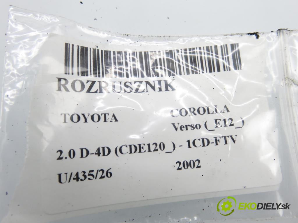 TOYOTA COROLLA Verso (_E12_) MINIVAN 2002 66,00 2.0 D-4D (CDE120_) - 1CD-FTV 1995,00 Štartér 2810064430 ; 2280009221 (Štartér)