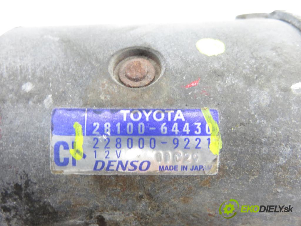 TOYOTA COROLLA Verso (_E12_) MINIVAN 2002 66,00 2.0 D-4D (CDE120_) - 1CD-FTV 1995,00 Štartér 2810064430 ; 2280009221 (Štartér)