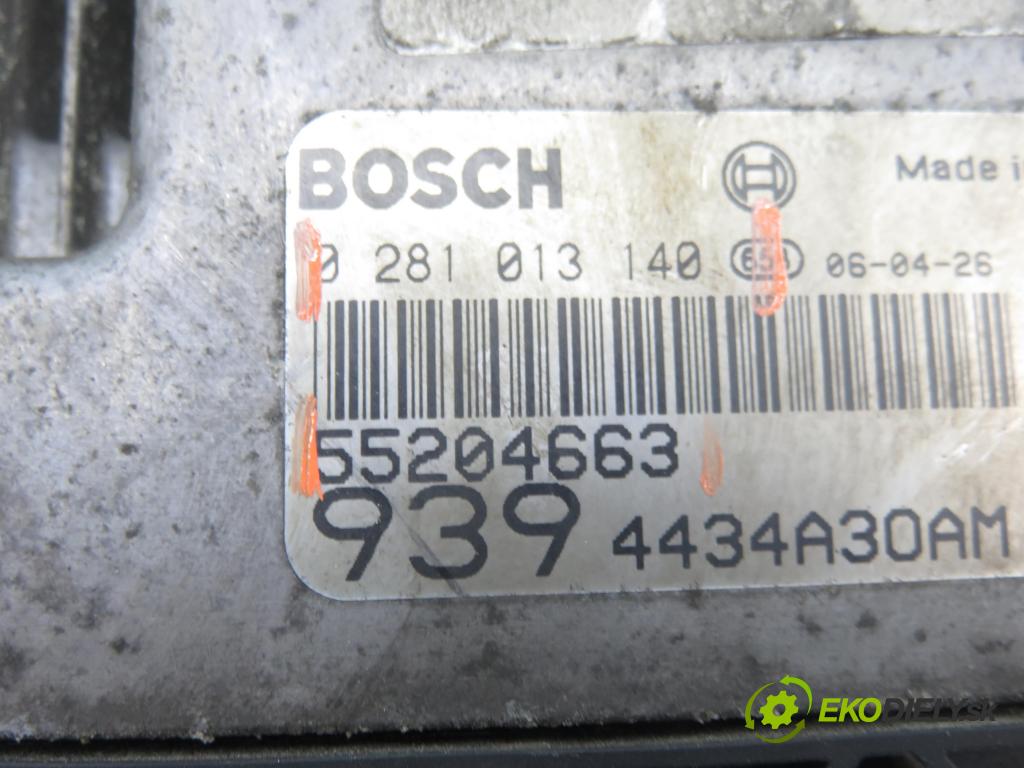 ALFA ROMEO 159 Sportwagon (939_) KOMBI 2006 100,00 1.9 JTDM 16V - 937 A8.000 1910,00 řídící jednotka motora 0281013140 ; 55204663