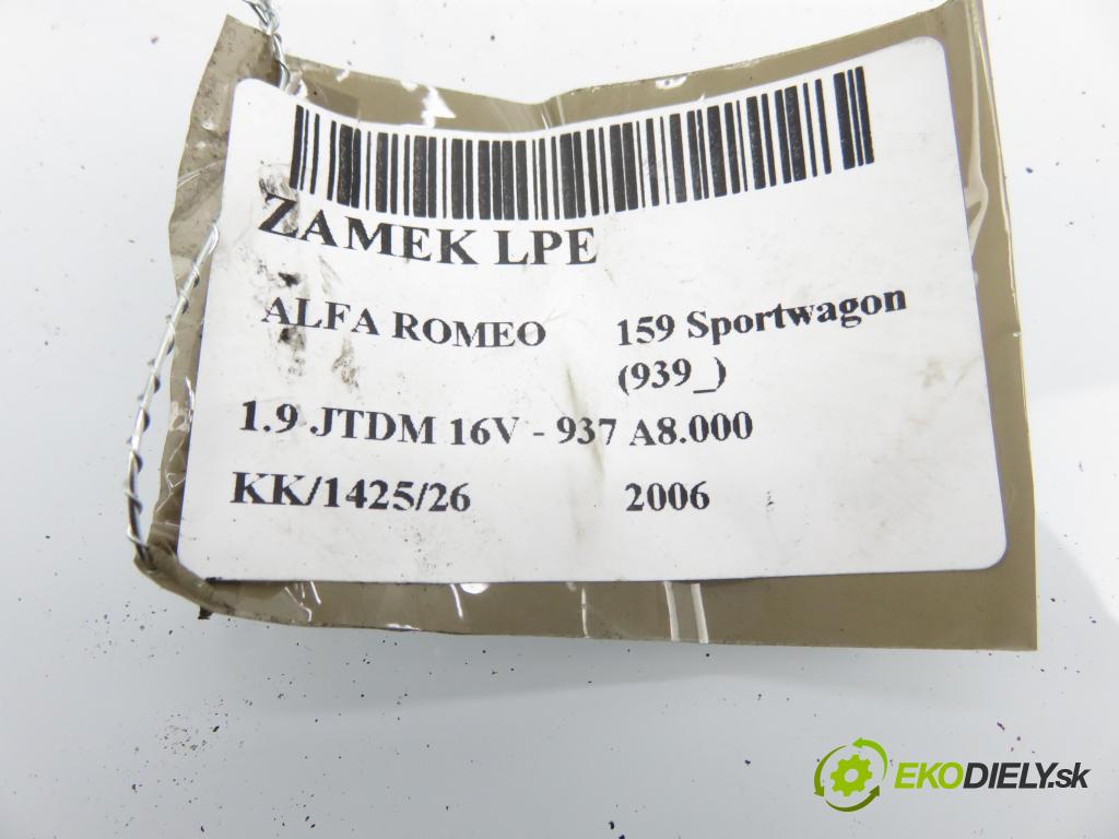 ALFA ROMEO 159 Sportwagon (939_) KOMBI 2006 100,00 1.9 JTDM 16V - 937 A8.000 1910,00 zámok
