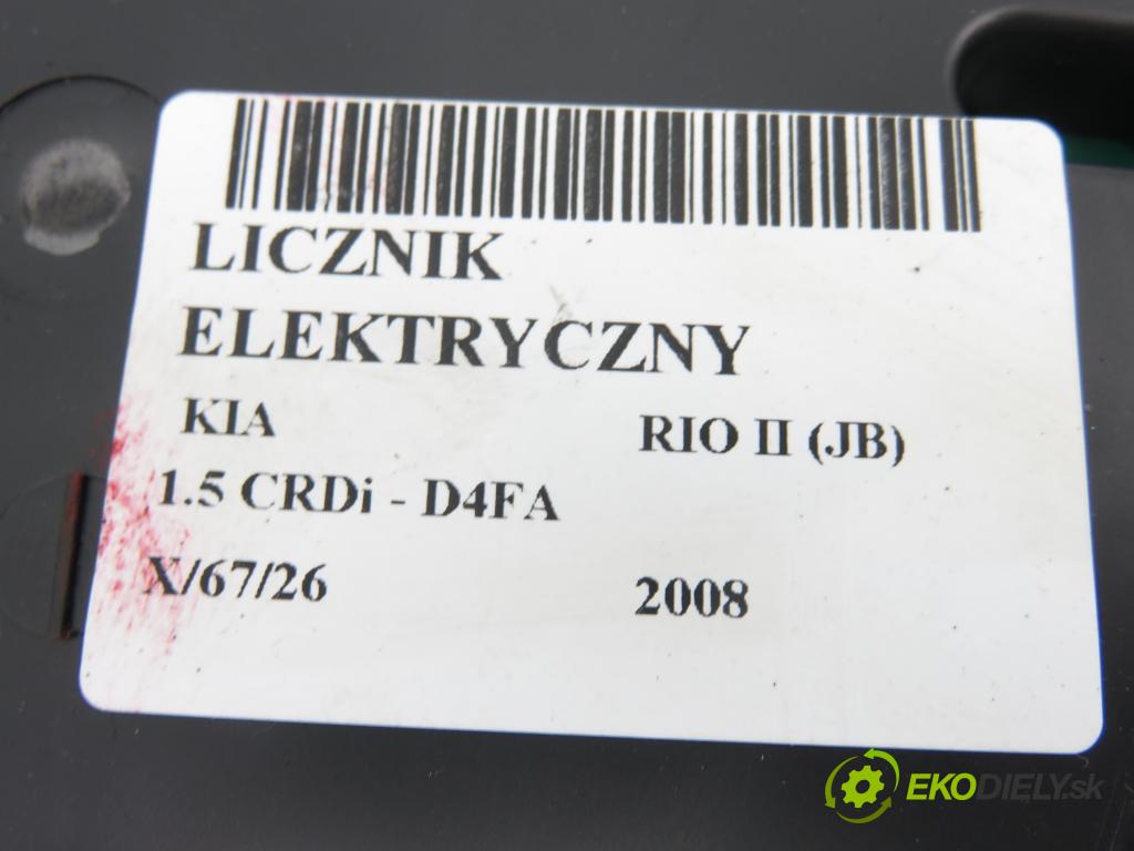 KIA RIO II (JB) HB 2008 81,00 1.5 CRDi - D4FA 1493,00 prístrojovka elektrický 940031G562