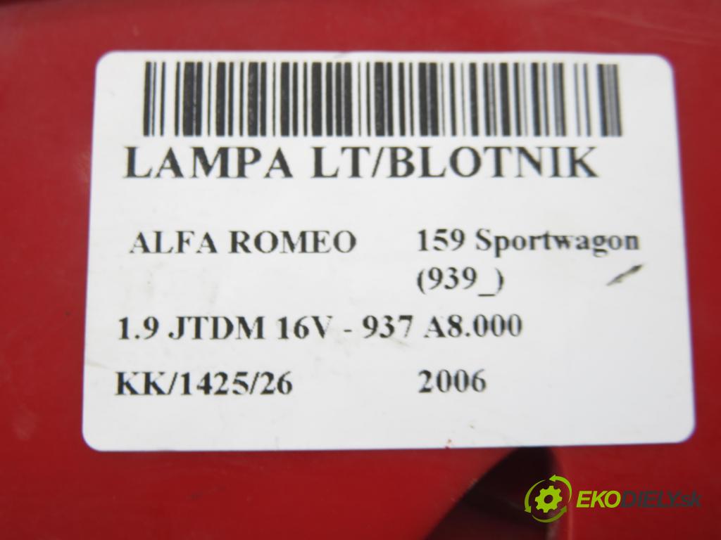 ALFA ROMEO 159 Sportwagon (939_) KOMBI 2006 100,00 1.9 JTDM 16V - 937 A8.000 1910,00 Svetlo ľavé zadné 50504821