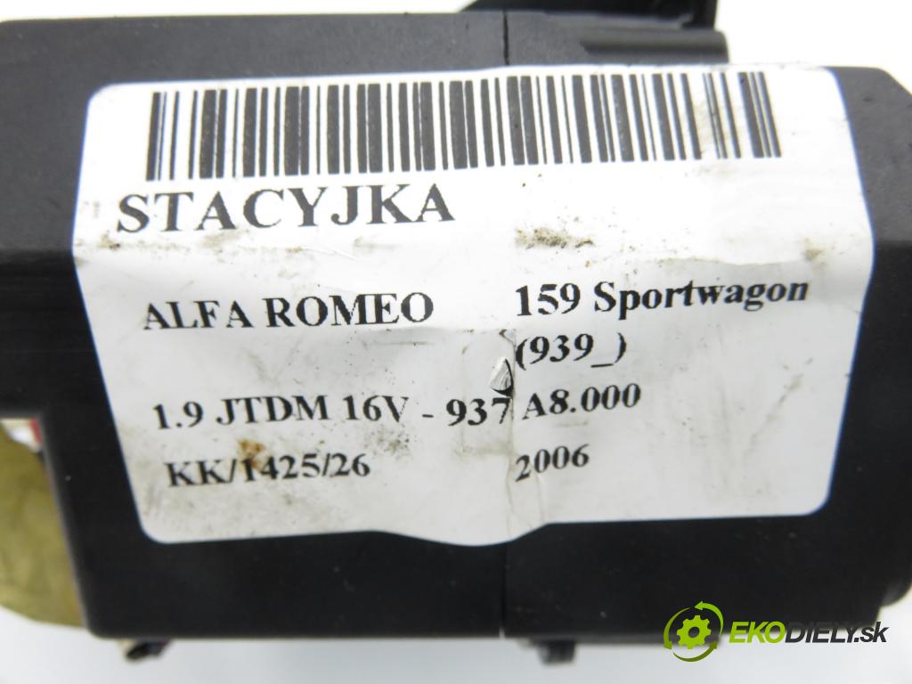 ALFA ROMEO 159 Sportwagon (939_) KOMBI 2006 100,00 1.9 JTDM 16V - 937 A8.000 1910,00 spinačka 1560616200 (Spínacia skrinka)