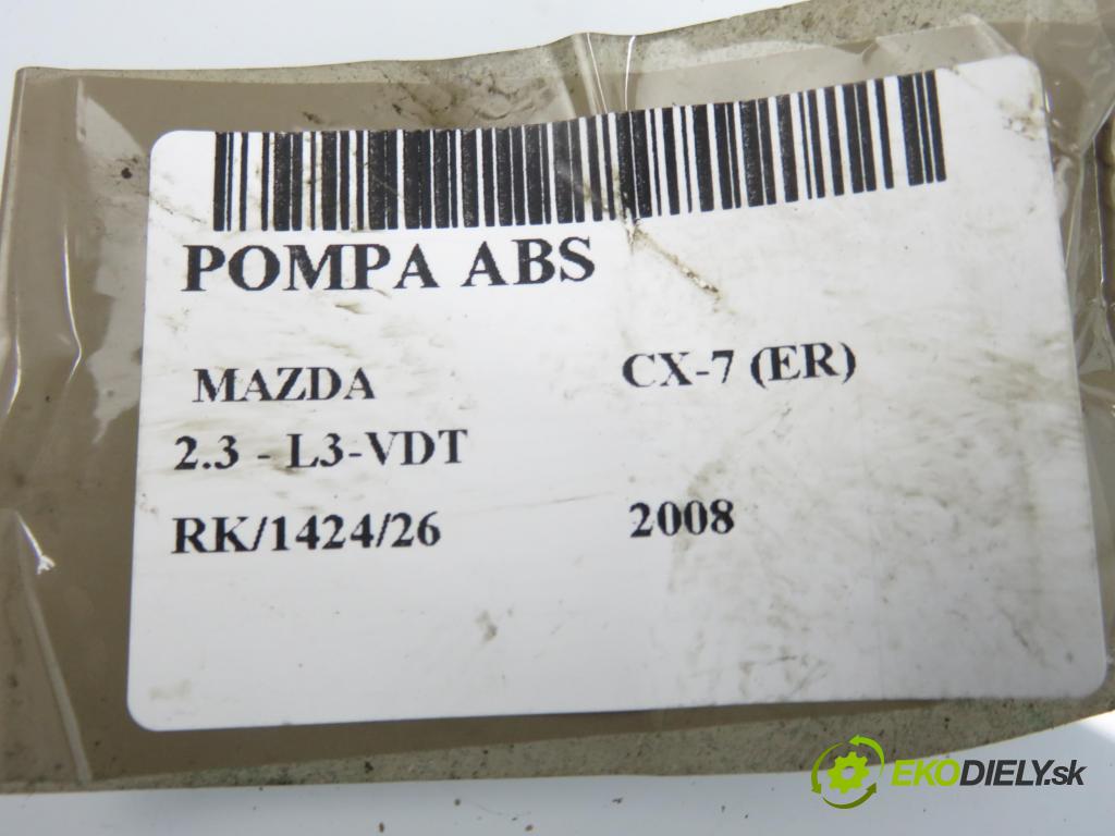 MAZDA CX-7 (ER) SUV 2008 182,00 2.3 - L3-VDT 2261,00 Pumpa ABS 0265950568 ; 0265234478 ; EG27437A0 (Pumpa ABS)