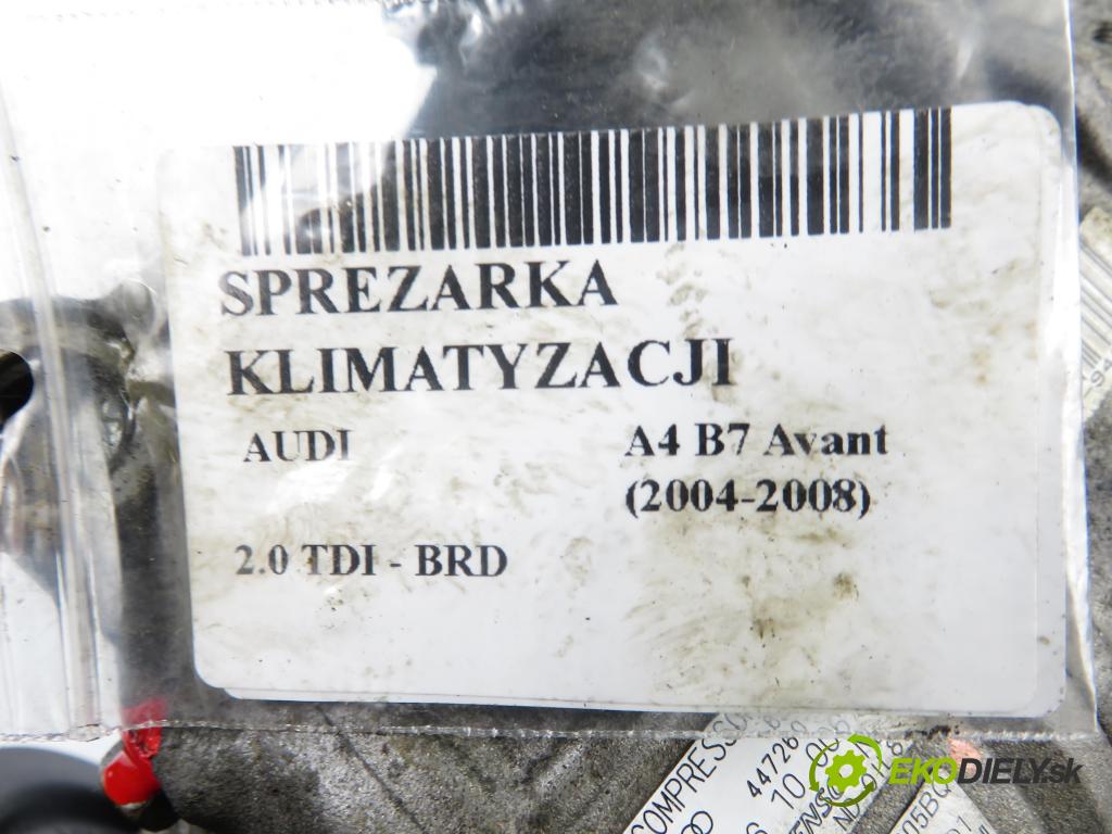 AUDI A4 Avant (8ED, B7) KOMBI 2005 125,00 2.0 TDI - BRD 1968,00 KOMPRESOR: klimatizace 8E0260805BQ (Kompresor klimatizace)