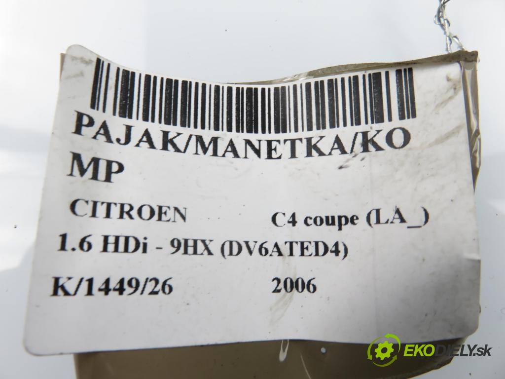 CITROEN C4 coupe (LA_) HB 2006 66,00 1.6 HDi - 9HX (DV6ATED4) 1560,00 páčka/prepínač 96621665XT ; 34565722
