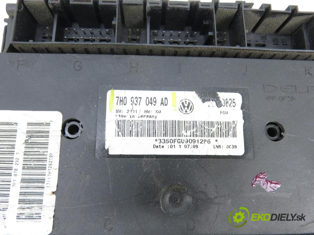 VW TRANSPORTER V Skrzynia (7HA, 7HH, 7EA, 7EH) FURGON 2009 75,00 1.9 TDI - BRS 1896,00 MODUL komfortu 7H0937049AD