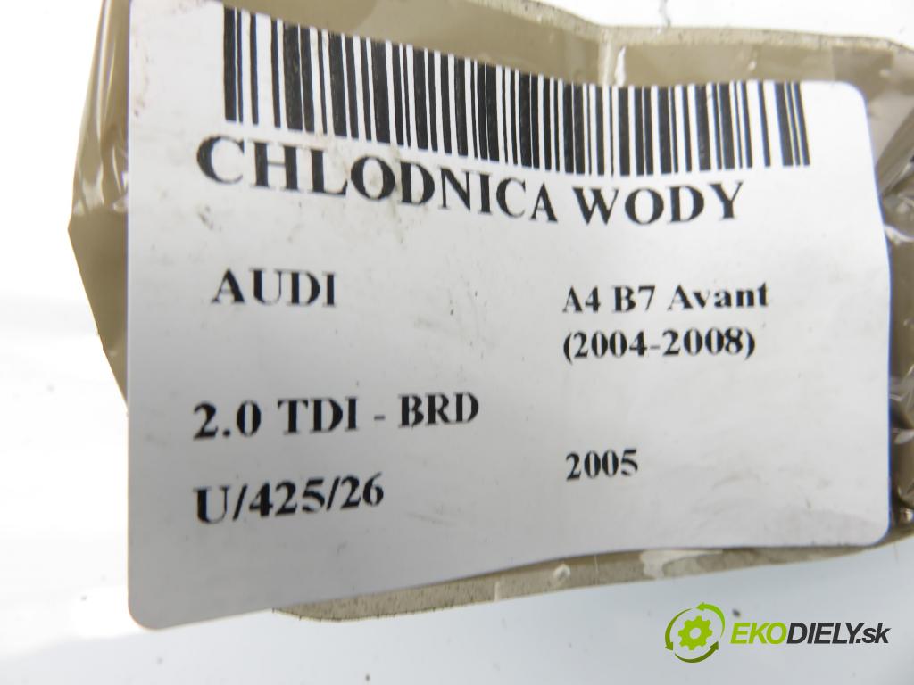 AUDI A4 Avant (8ED, B7) KOMBI 2005 125,00 2.0 TDI - BRD 1968,00 chladič vody 8E0121251A