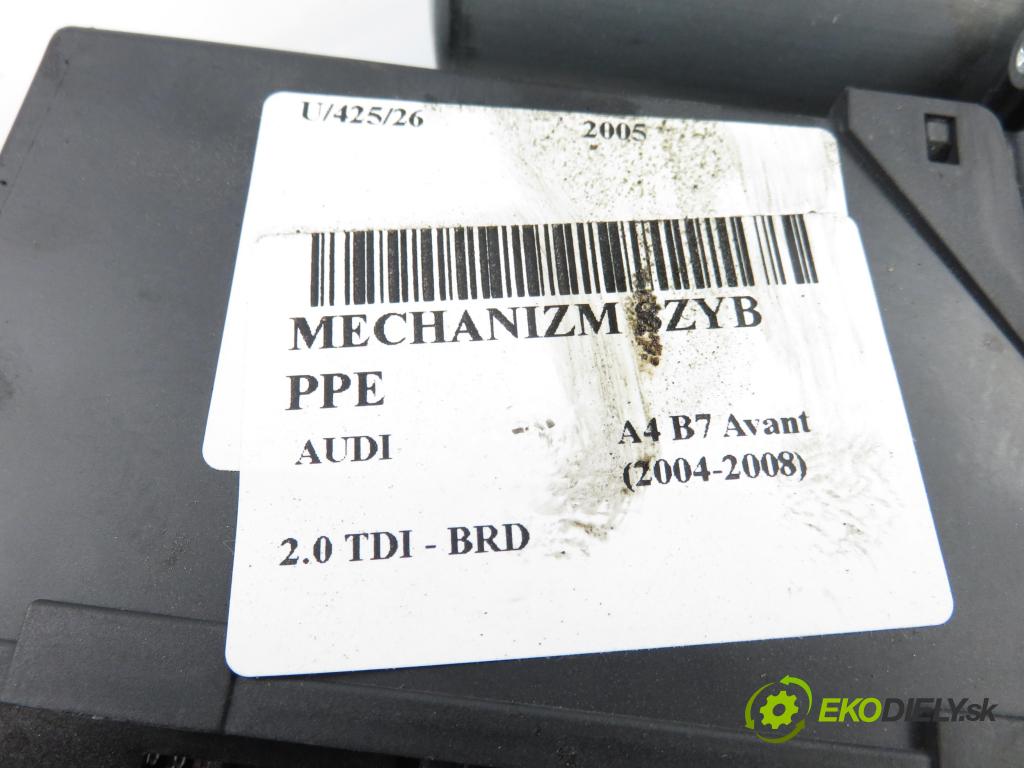 AUDI A4 Avant (8ED, B7) KOMBI 2005 125,00 2.0 TDI - BRD 1968,00 mechanismus oken PPE 8E1959802H ; 5WK49201CBF