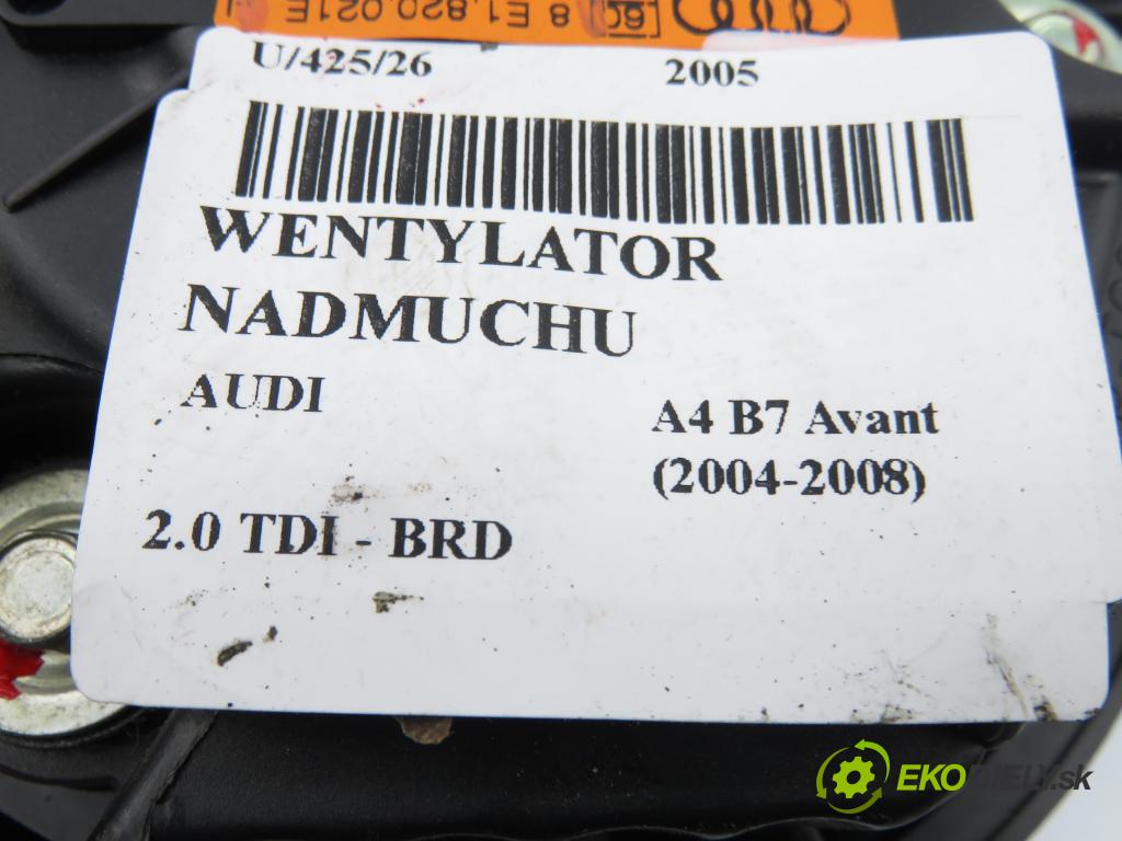 AUDI A4 Avant (8ED, B7) KOMBI 2005 125,00 2.0 TDI - BRD 1968,00 ventilátor větráku 8E1820021E