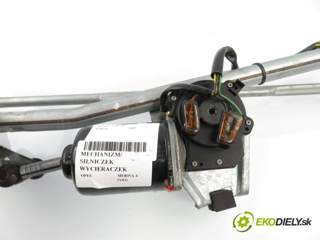 OPEL MERIVA A nadwozie wielkoprzestrzenne (MPV) (X03) HB 2003 74,00 1.6 16V - Z 16 XE 1598,00 MECHANISMUS/ motorek stěračů 93390344