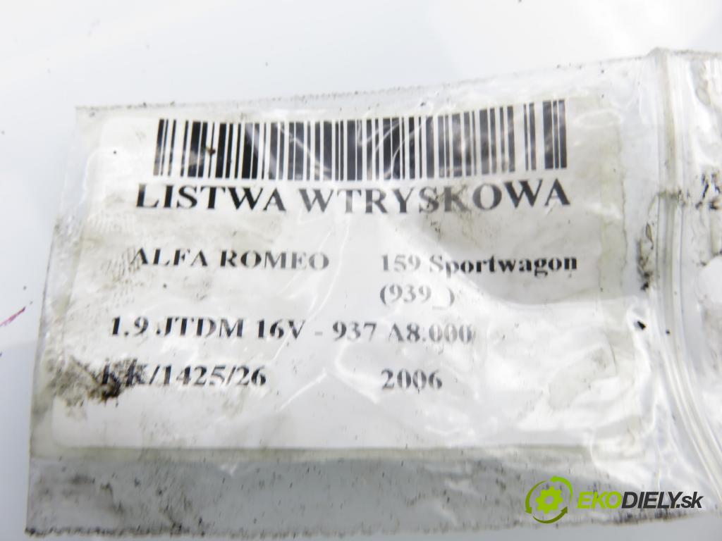 ALFA ROMEO 159 Sportwagon (939_) KOMBI 2006 100,00 1.9 JTDM 16V - 937 A8.000 1910,00 Lišta vstrekovacia 55197372 ; 0445214058 ; 0281002903 (Vstrekovacia lišta)