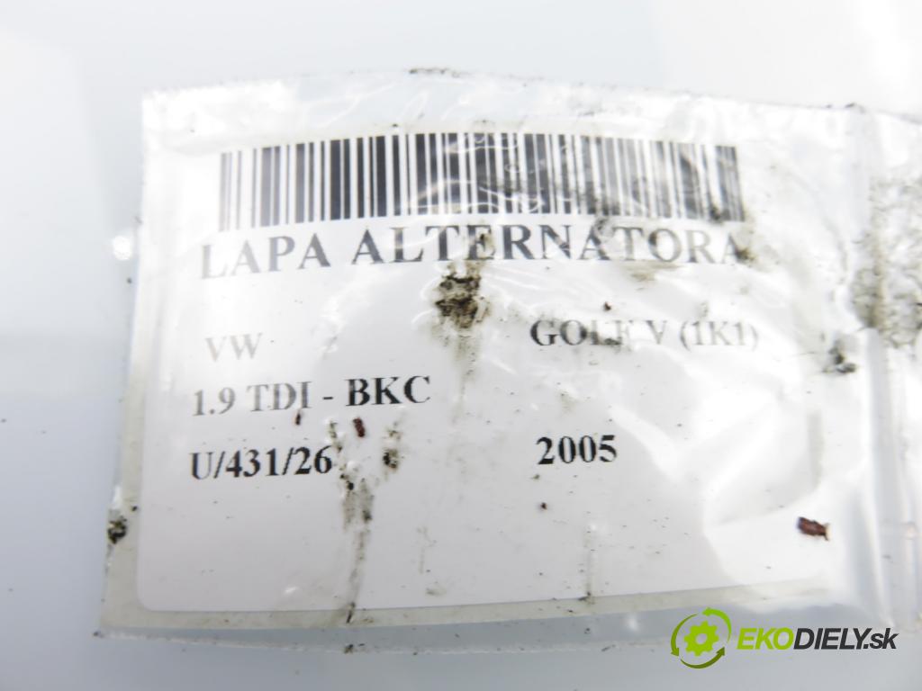 VW GOLF V (1K1) HB 2005 77,00 1.9 TDI PD 105 - BKC 1896,00 Uchytenie alternátora 038903143AF