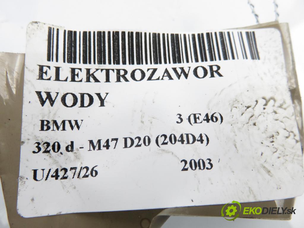 BMW 3 (E46) SEDAN 2003 110,00 320 d 150 - M47 D20 (204D4) 1995,00 ELEKTROVENTIL: vody 8369807 ; 1147412149