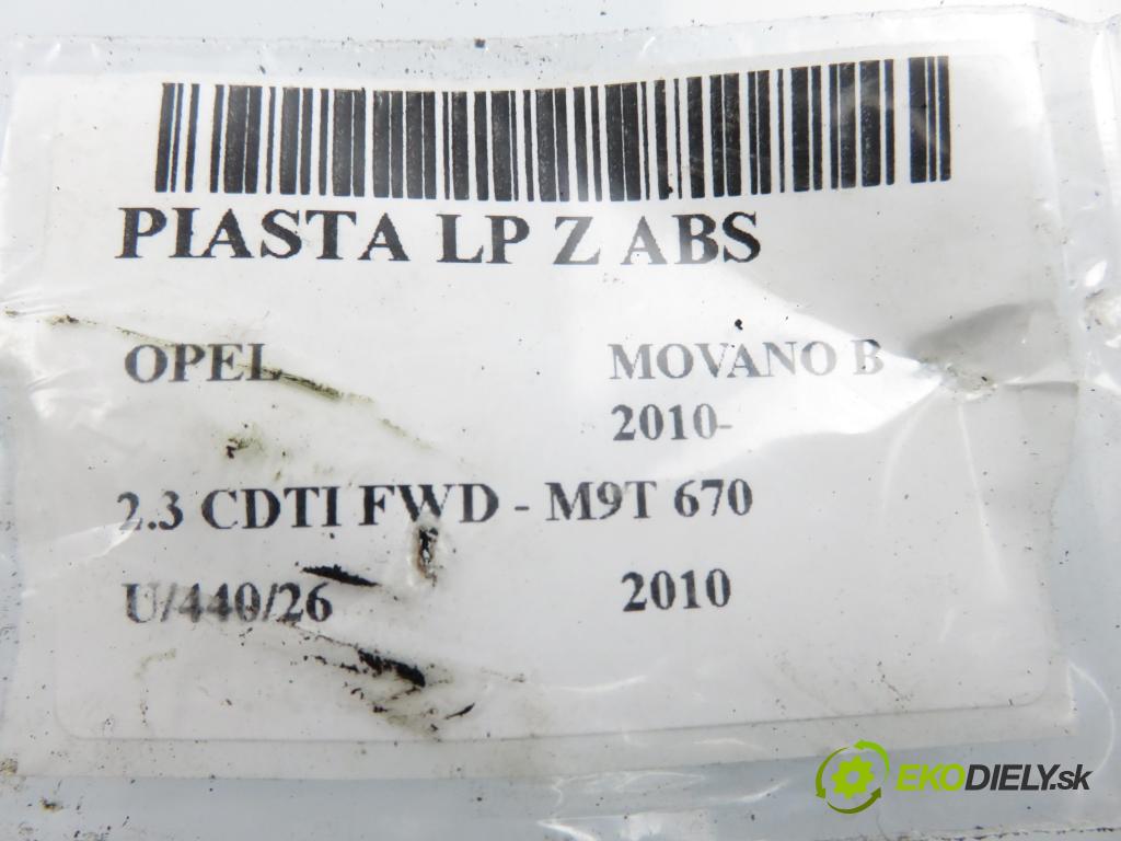OPEL MOVANO B Skrzynia (X62) FURGON 2010 74,00 2.3 CDTI FWD - M9T 670 2298,00 náboj LP ABS
