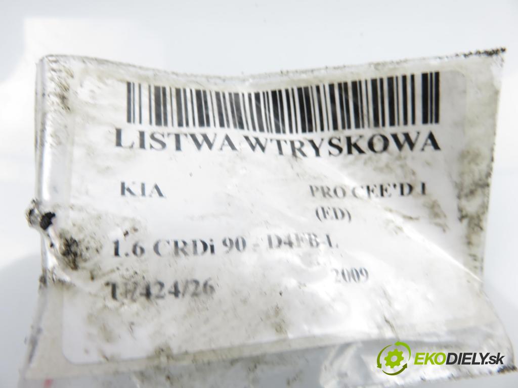 KIA PRO CEE'D (ED) HB 2009 66,00 1.6 CRDi 90 - D4FB-L 1582,00 Lišta vstrekovacia 314002A410 ; 0445214111 ; 0281002507 (Vstrekovacia lišta)