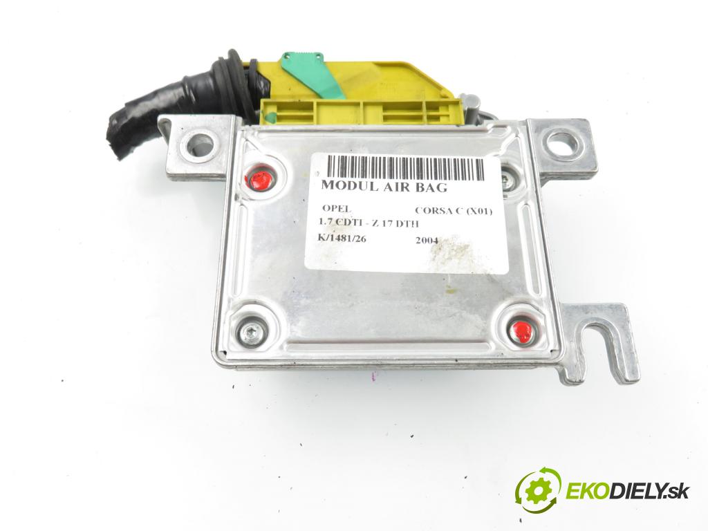 OPEL CORSA C (X01) HB 2004 74,00 1.7 CDTI - Z 17 DTH 1686,00 MODUL air BAG 13212353