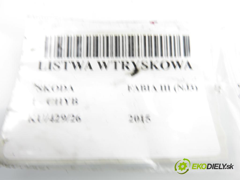 SKODA FABIA III (NJ3) HB 2015 55,00 1 - CHYB 999,00 lišta vstřikovací 04E906031F ; 04C133313R ; 04C133317M (Vstřikovací lišta)