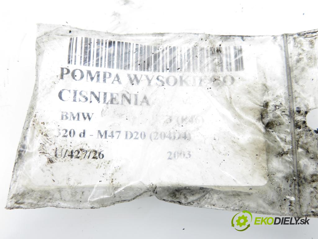 BMW 3 (E46) SEDAN 2003 110,00 320 d - M47 D20 (204D4) 1995,00 pumpa vysokého TLAK: 0445010045 ; 7788670 ; 0928400537