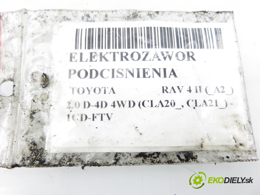 TOYOTA RAV 4 II (_A2_) SUV 2003 85,00 2.0 D-4D 4WD (CLA20_, CLA21_) - 1CD-FTV 1995,00 ELEKTROVENTIL: VAKUUM: 2581927040 ; 1397000770