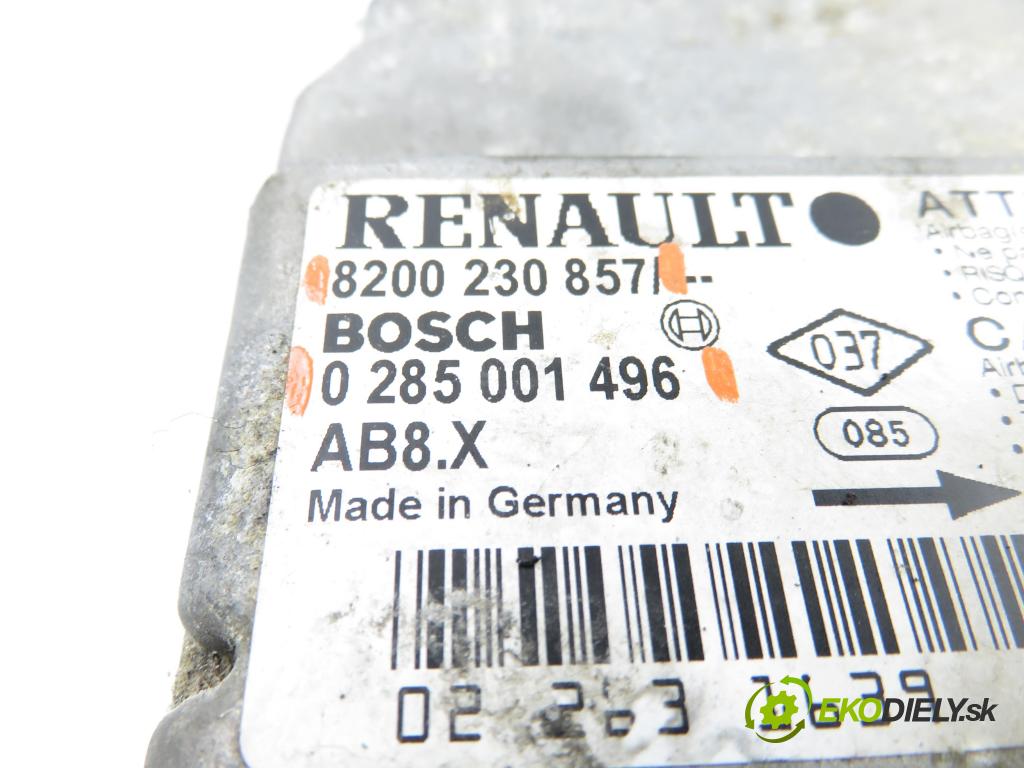 RENAULT CLIO II (BB_, CB_) HB 2000 43,00 1.2 (BB0A, BB0F, BB10, BB1K, BB28, BB2D, BB2H, CB0 1149,00 MODUL air BAG 8200230857 ; 0285001496