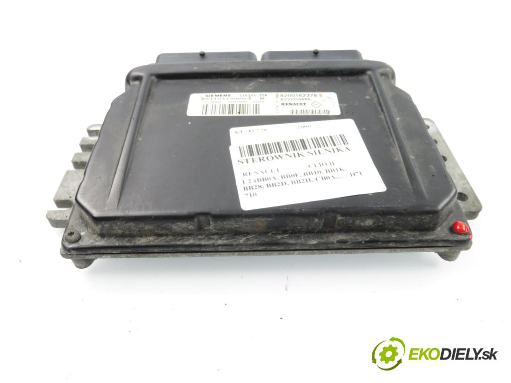 RENAULT CLIO II (BB_, CB_) HB 2000 43,00 1.2 8V 58 1149,00 Riadiaca jednotka Motor 8200162378 ; S110115000