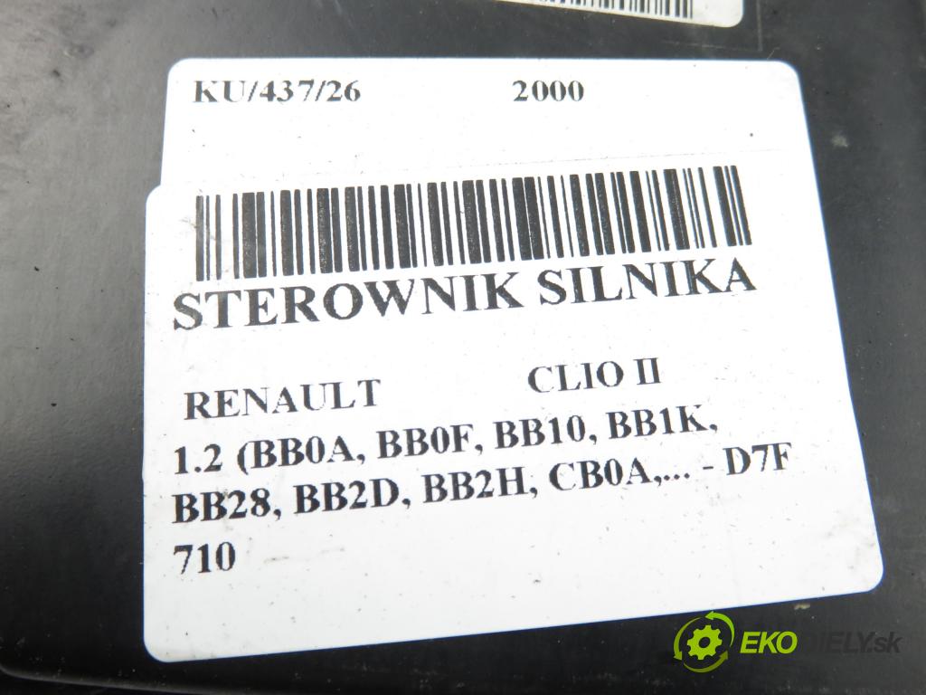 RENAULT CLIO II (BB_, CB_) HB 2000 43,00 1.2 8V 58 1149,00 Riadiaca jednotka Motor 8200162378 ; S110115000