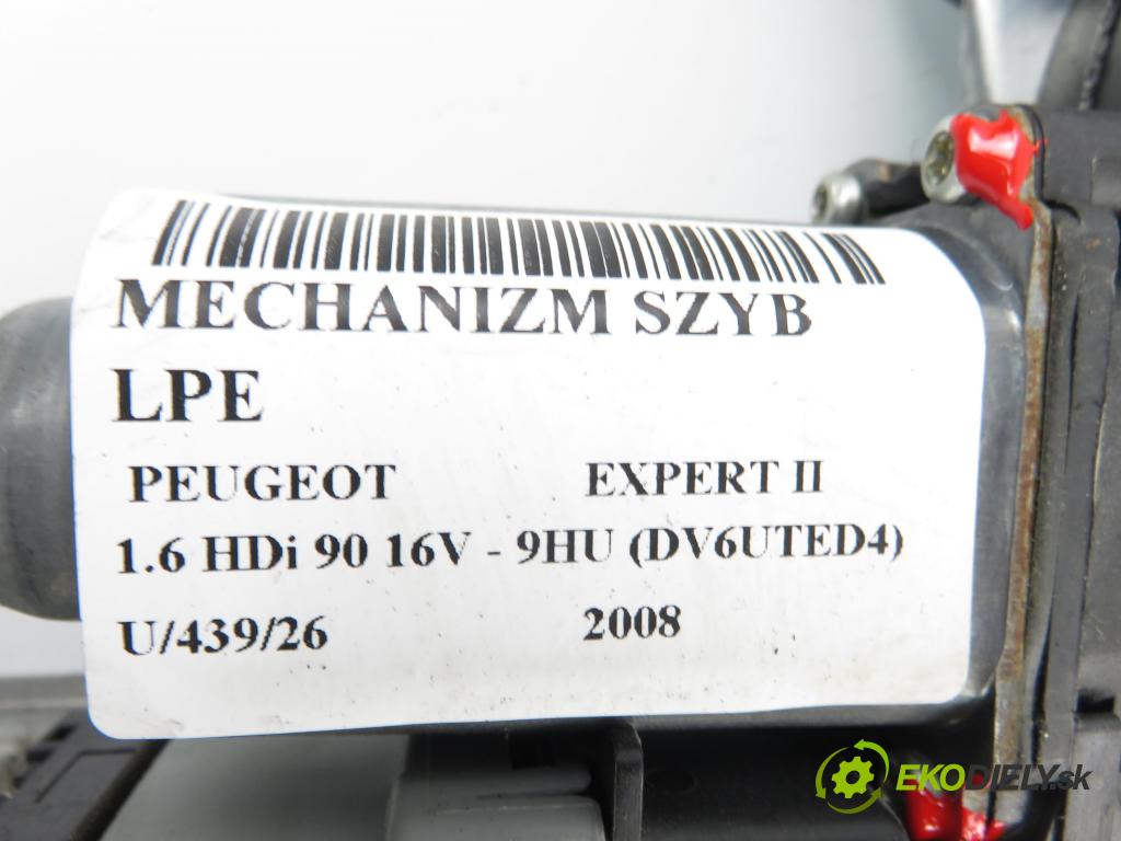 PEUGEOT EXPERT Skrzynia (VF3A_, VF3U_, VF3X_) FURGON 2008 66,00 1.6 HDi 90 16V - 9HU (DV6UTED4) 1560,00 mechanismus oken 400982F