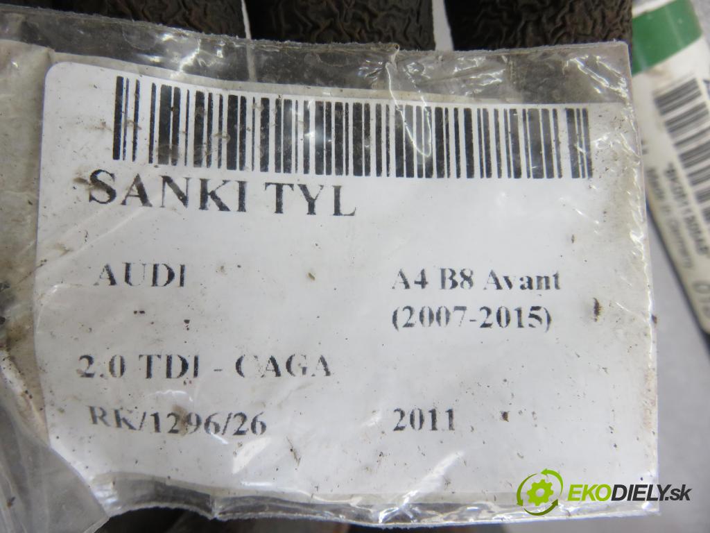 AUDI A4 Avant (8K5, B8) KOMBI 2011 105,00 2.0 TDI - CAGA 1968,00 ZADNÍ: