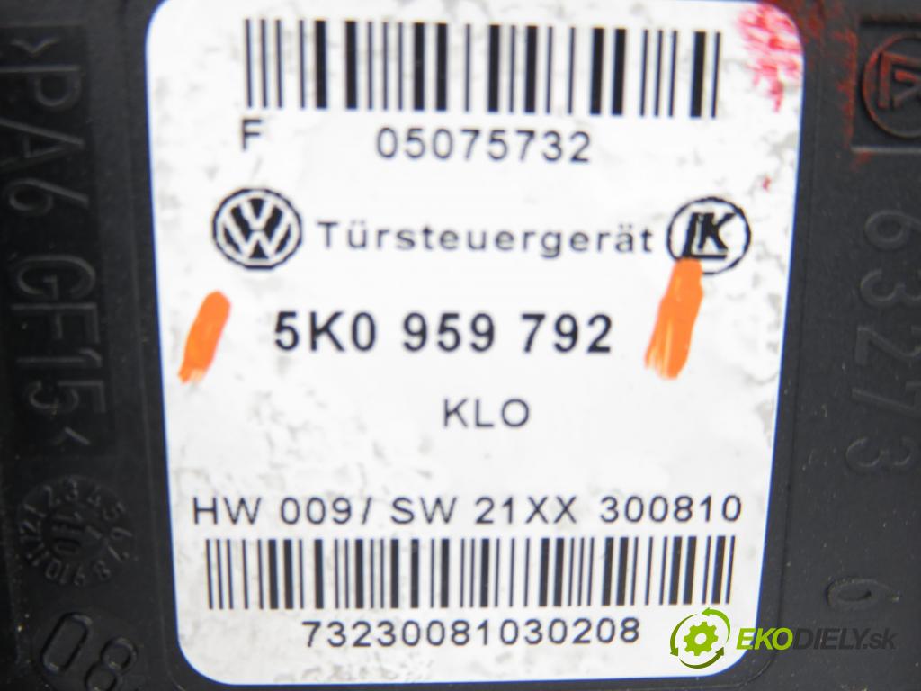 VW TOURAN (1T3) MINIVAN 2010 77,00 1.6 TDI - CAYC 1598,00 mechanismus oken PPE 1T0959702R ; 5K0959792 ; 1T1837730BC