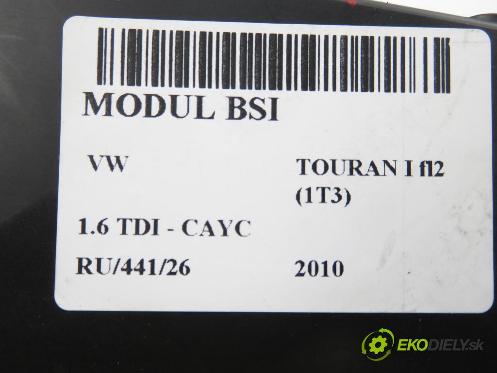 VW TOURAN (1T3) MINIVAN 2010 77,00 1.6 TDI - CAYC 1598,00 MODUL BSI 5K0937086F ; 5WK50284A