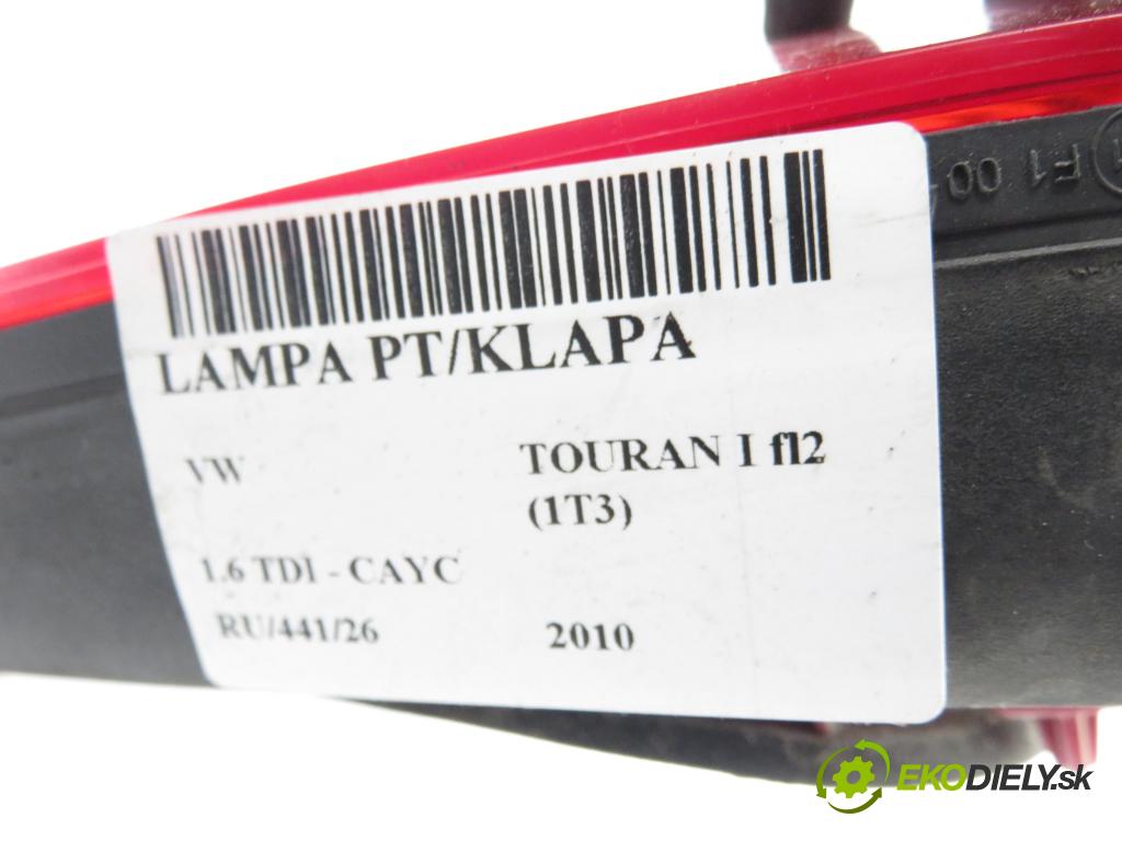 VW TOURAN (1T3) MINIVAN 2010 77,00 1.6 TDI - CAYC 1598,00 Svetlo pravé zadné kufor