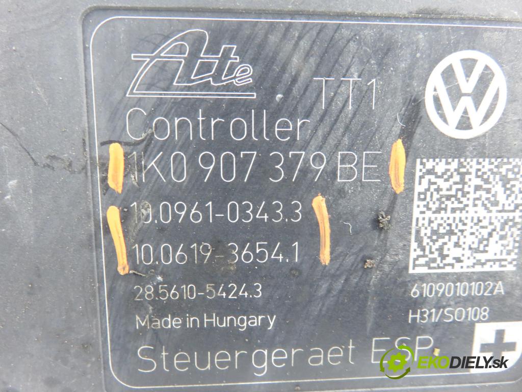 VW TOURAN (1T3) MINIVAN 2010 77,00 1.6 TDI - CAYC 1598,00 Pumpa ABS 1K0907379BE ; 10096103433 ; 10061936541 (Pumpa ABS)