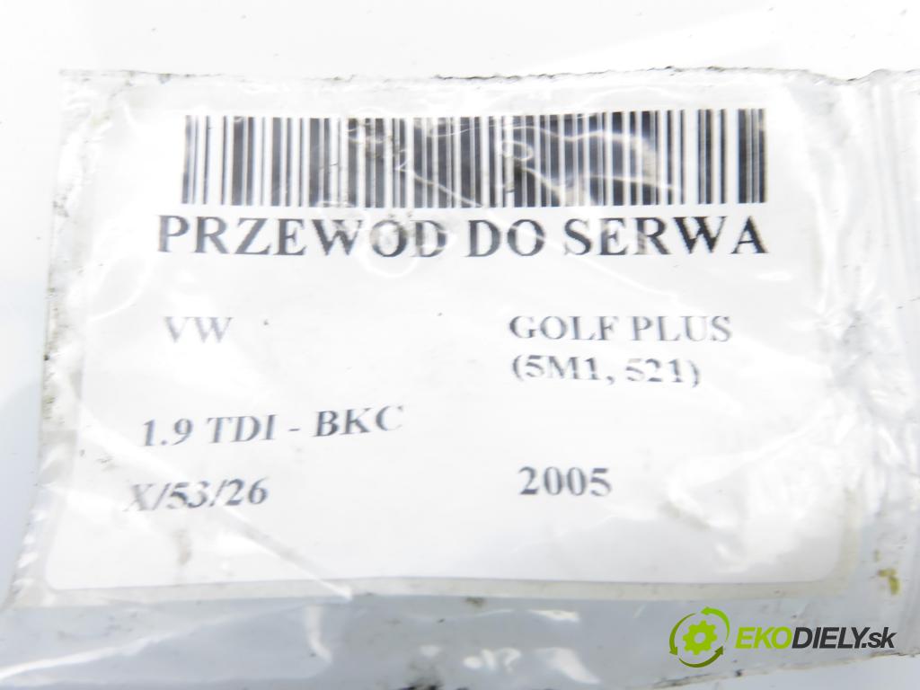VW GOLF PLUS (5M1, 521) MINIVAN 2005 77,00 1.9 TDI PD 105 - BKC 1896,00 rúrka do serva 1K0612041DB