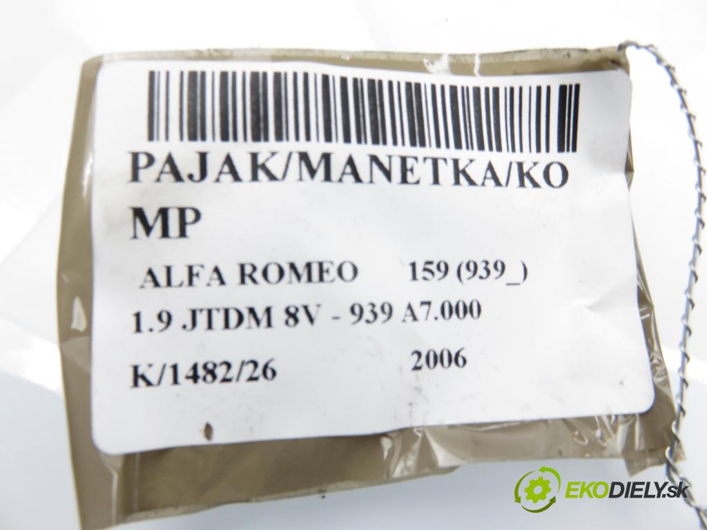 ALFA ROMEO 159 (939_) SEDAN 2006 85,00 1.9 JTDM 8V - 939 A7.000 1910,00 páčka/prepínač 01560722040