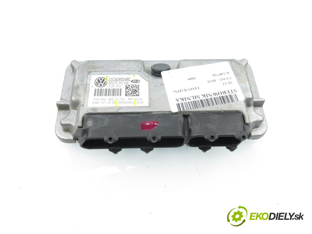 SEAT LEON (1P1) HB 2009 63,00 1.4 16V - BXW 1390,00 Riadiaca jednotka Motor 03C906024BC ; 03C906024AS