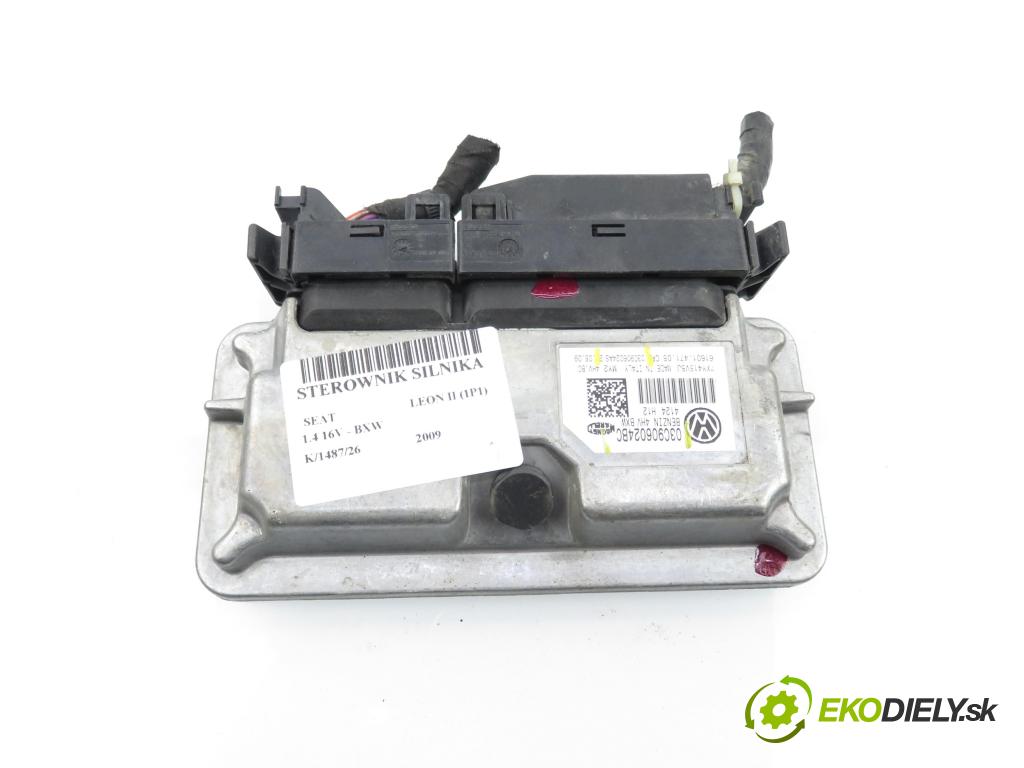 SEAT LEON (1P1) HB 2009 63,00 1.4 16V - BXW 1390,00 Riadiaca jednotka Motor 03C906024BC ; 03C906024AS