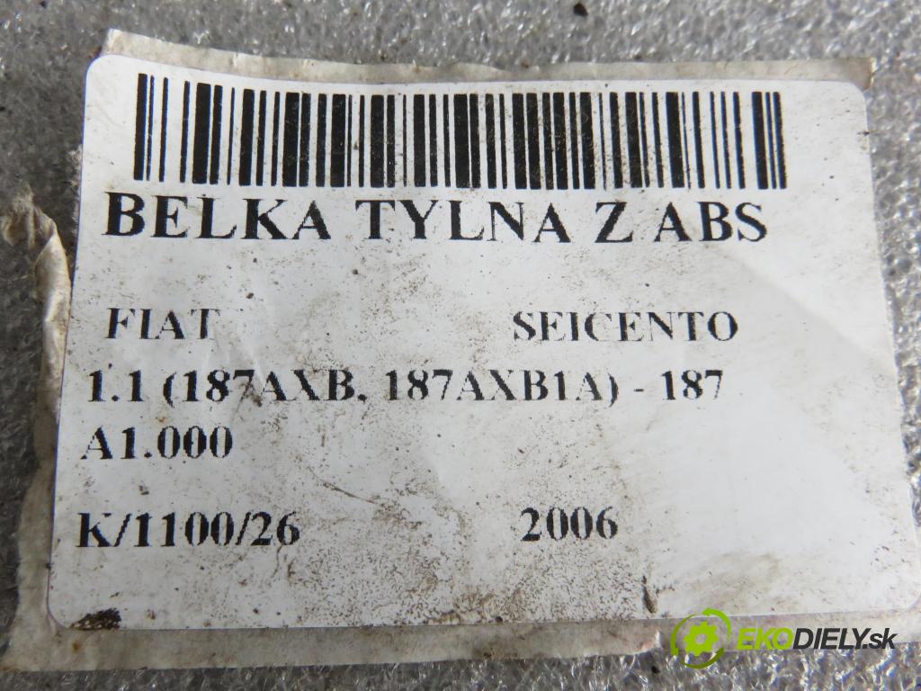 FIAT SEICENTO / 600 (187_) HB 2006 40,00 1.1 54 - 187 A1.000 1108,00 Výstuha zadná