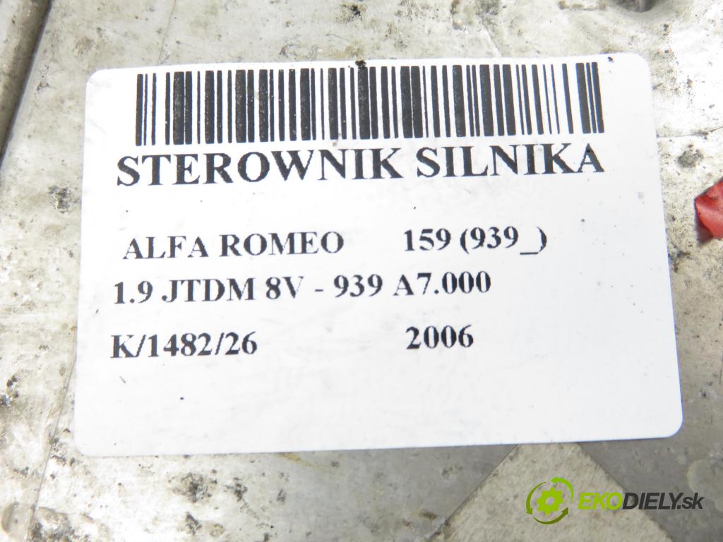 ALFA ROMEO 159 (939_) SEDAN 2006 85,00 1.9 JTDM 8V - 939 A7.000 1910,00 Riadiaca jednotka Motor 0281012144 ; 4233A3BBM