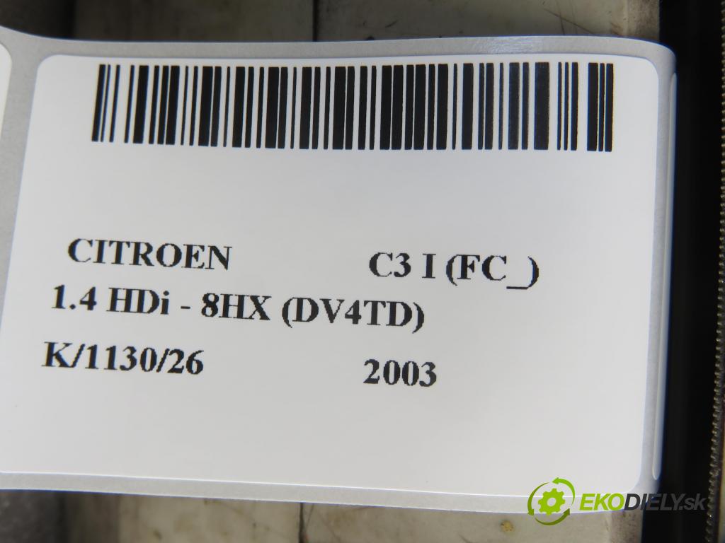 CITROEN C3 I (FC_) HB 2003 50,00 1.4 HDi - 8HX (DV4TD) 1398,00 výztuha zadní část ABS