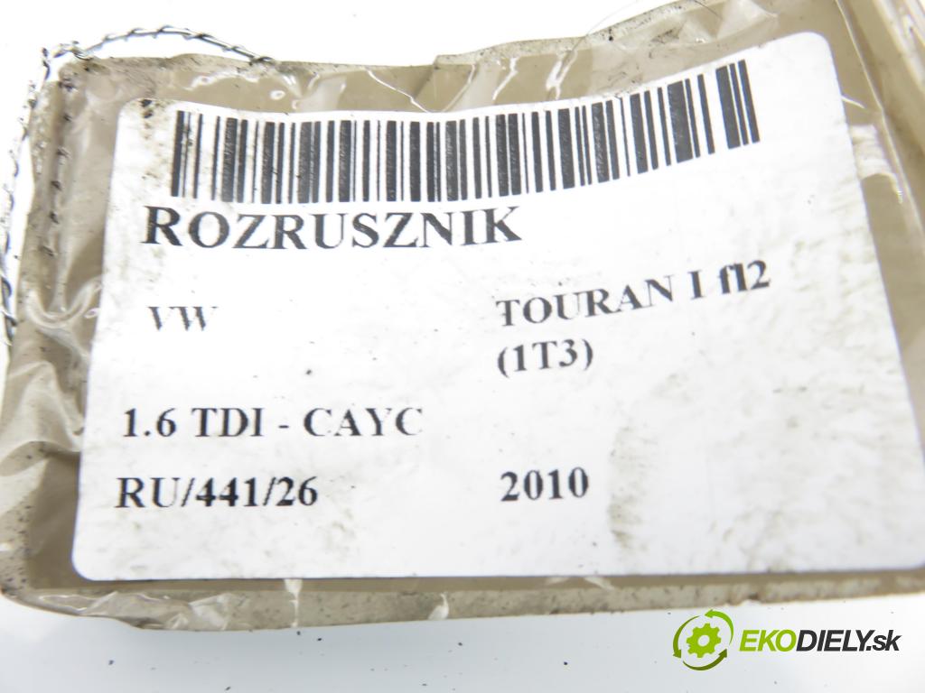 VW TOURAN (1T3) MINIVAN 2010 77,00 1.6 TDI - CAYC 1598,00 Štartér 02Z911024B ; 4380000231 (Štartér)