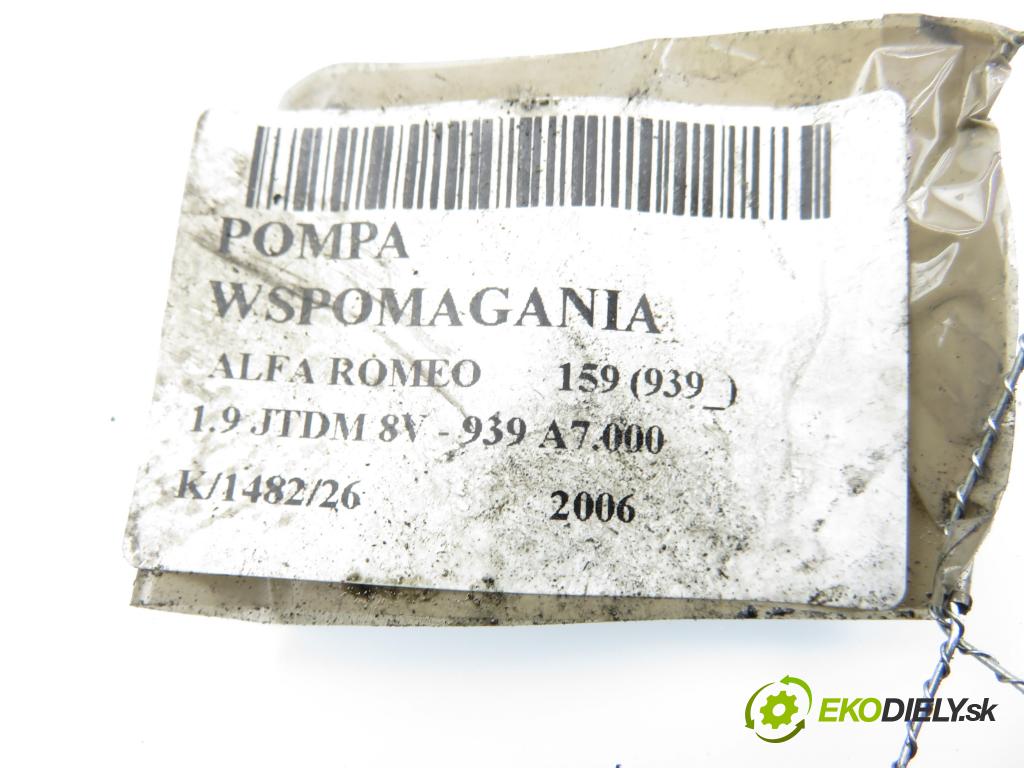 ALFA ROMEO 159 (939_) SEDAN 2006 85,00 1.9 JTDM 8V - 939 A7.000 1910,00 Pumpa servočerpadlo  (Servočerpadlo)