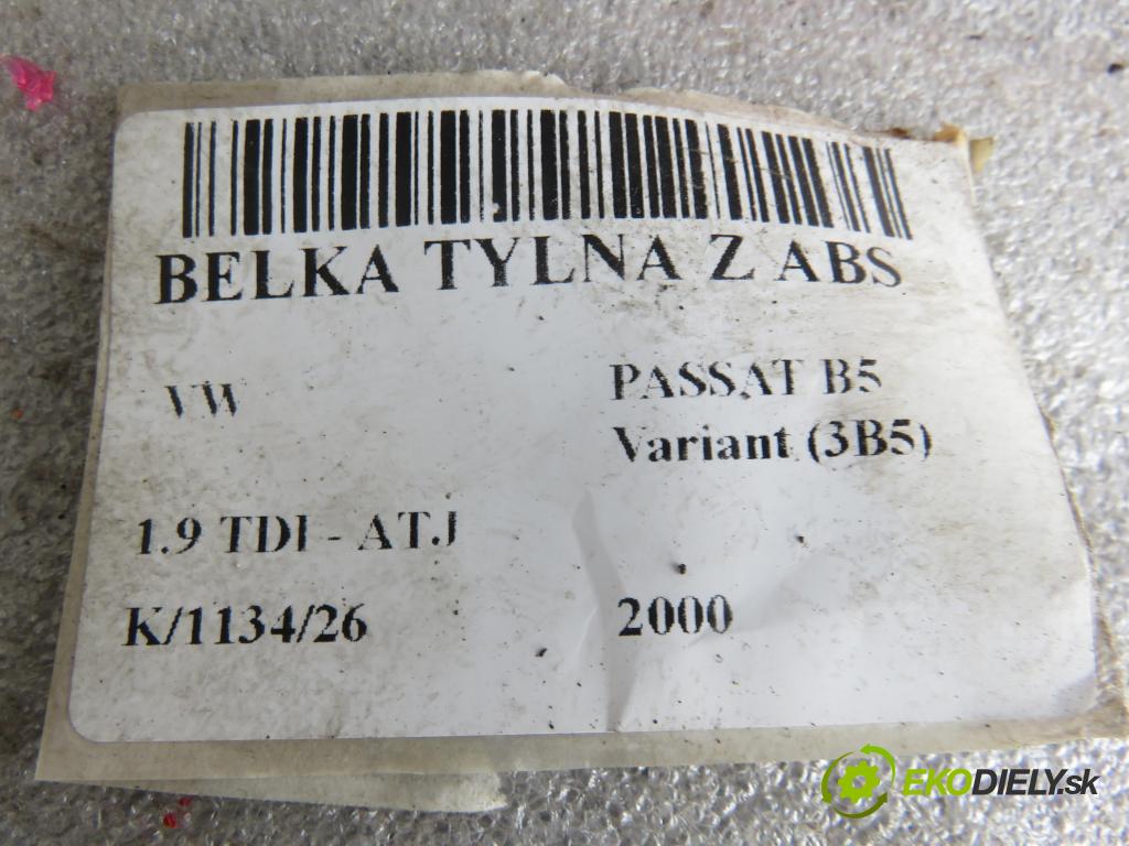 VW PASSAT B5 Variant (3B5) KOMBI 2000 85,00 1.9 TDI - ATJ 1896,00 výztuha zadní část ABS